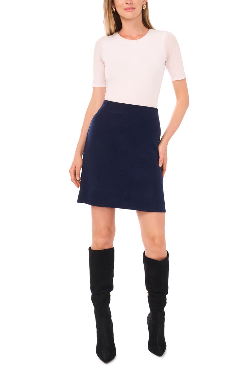 1.STATE Sweater Miniskirt, Alternate, color, Classic Navy