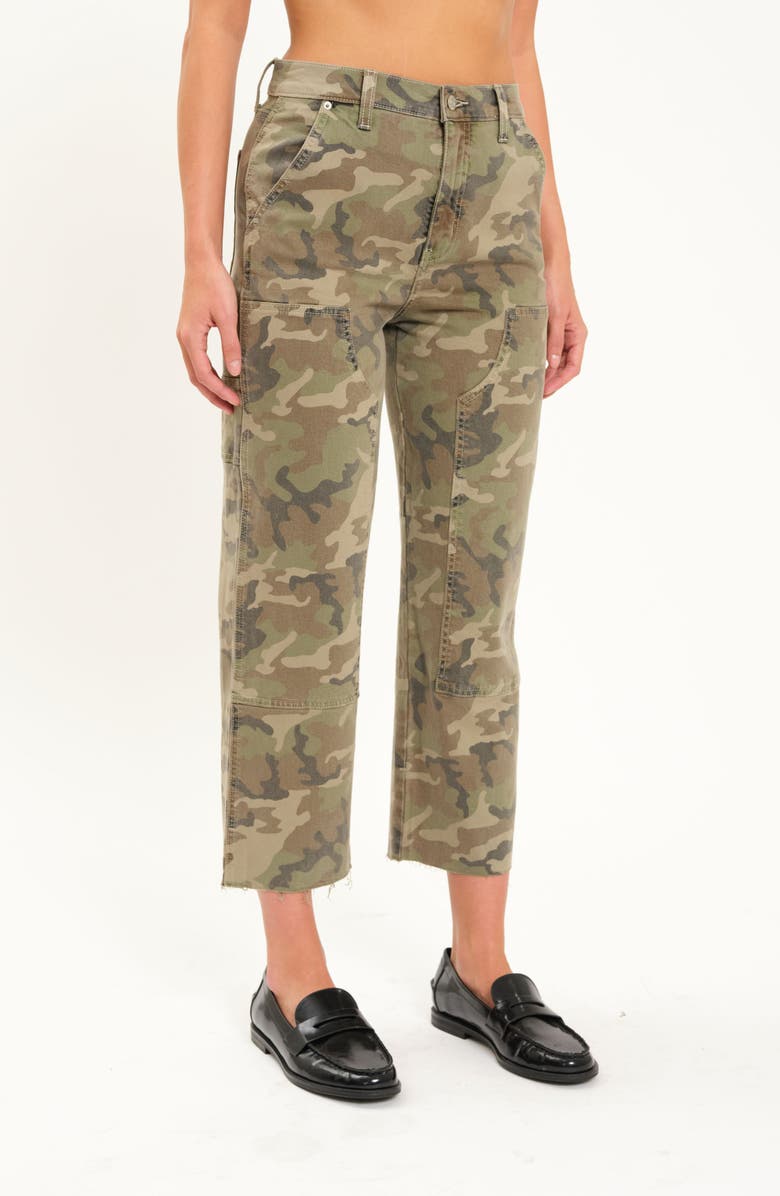 DAZE Sundaze High Waist Crop Straight Utility Pants, Alternate, color, Hideaway