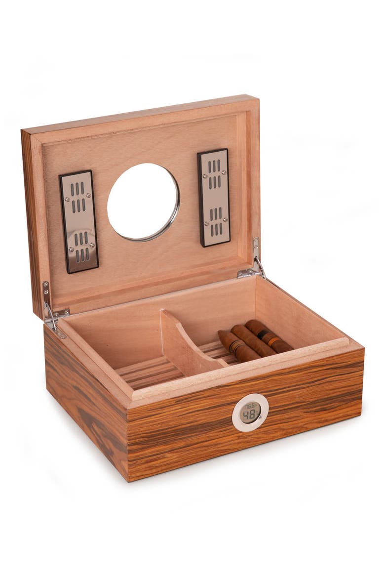 Oliver Olive Wood Cigar Humidor, Alternate, color, NATURAL WOOD