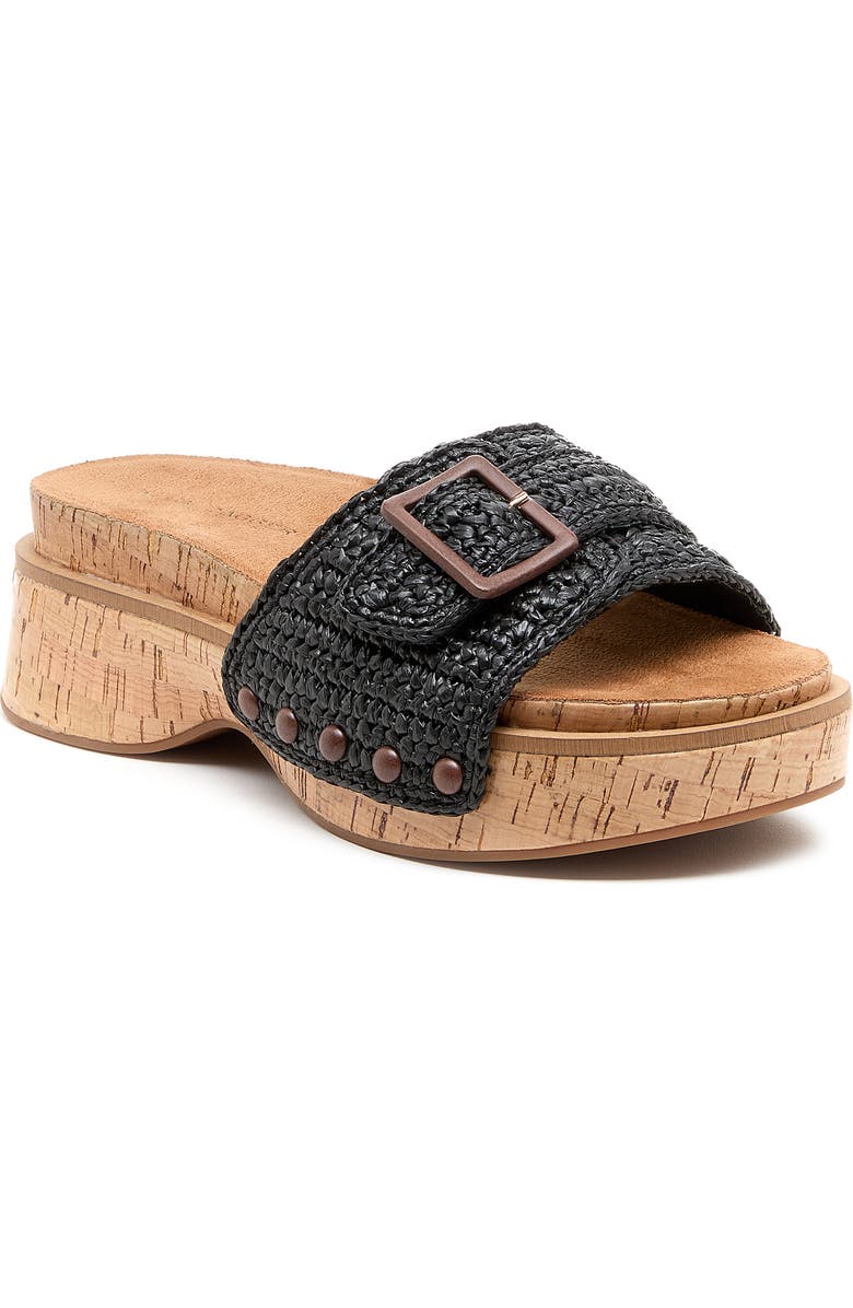 Kelsi Dagger Brooklyn Paulie Platform Slide Sandal, Main, color, Black