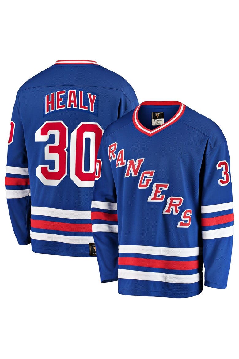 Men's Fanatics Branded Glenn Healy Blue New York Rangers Premier Breakaway Retired Player Jersey, Main, color, Blue
