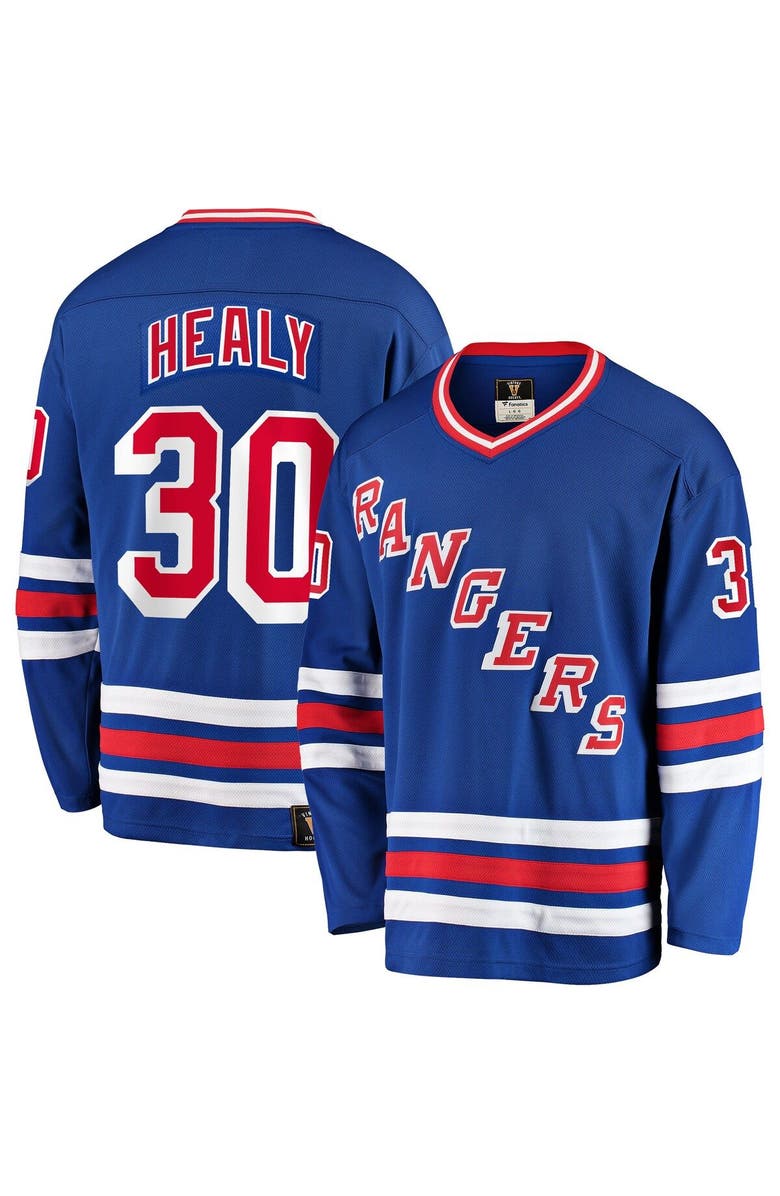 FANATICS Men's Fanatics Branded Glenn Healy Blue New York Rangers Premier Breakaway Retired Player Jersey, Main, color, Blue