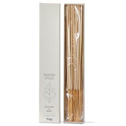 Wild Fern and Roses Incense Sticks Black Wood Air Freshener