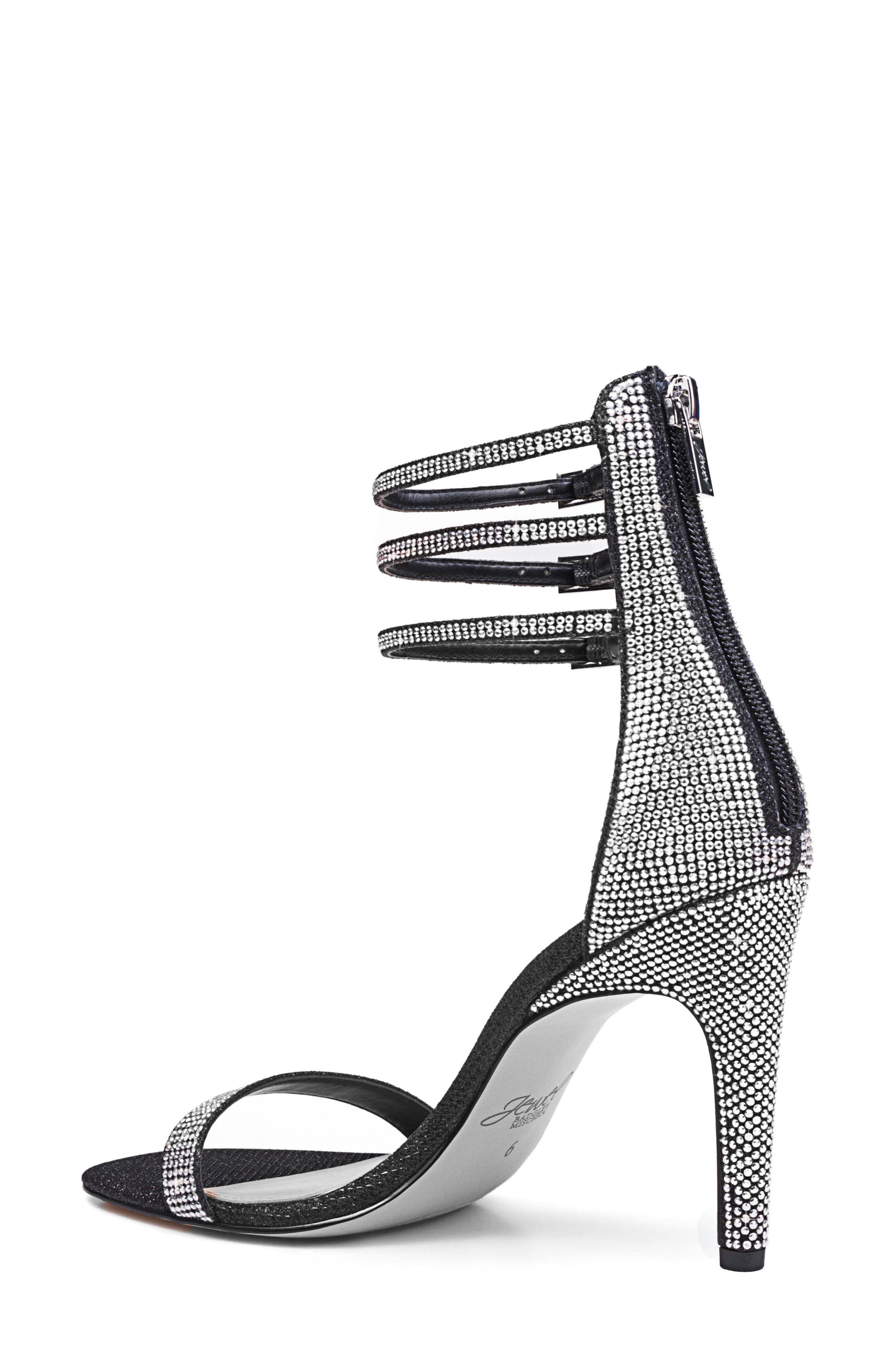 Jewel Badgley Mischka Regina Ankle Strap Sandal, Alternate, color, 