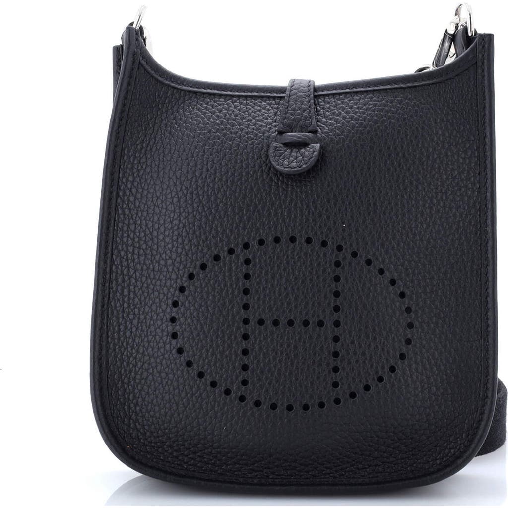 Pre-owned Hermes Hermes Evelyne Bag Gen Iii Clemence Tpm In Black