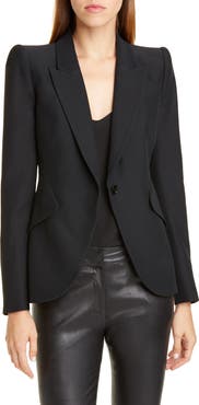 McQueen Alexander McQueen Leaf Crepe Jacket