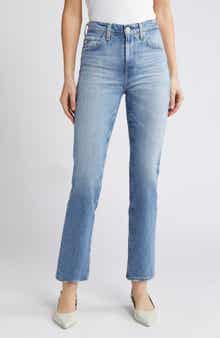 Saige High Waist Straight Leg Jeans