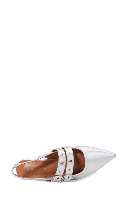 BERNESS BERNESS FABIOLA DOUBLE BUCKLE POINTED TOE SLINGBACK FLAT