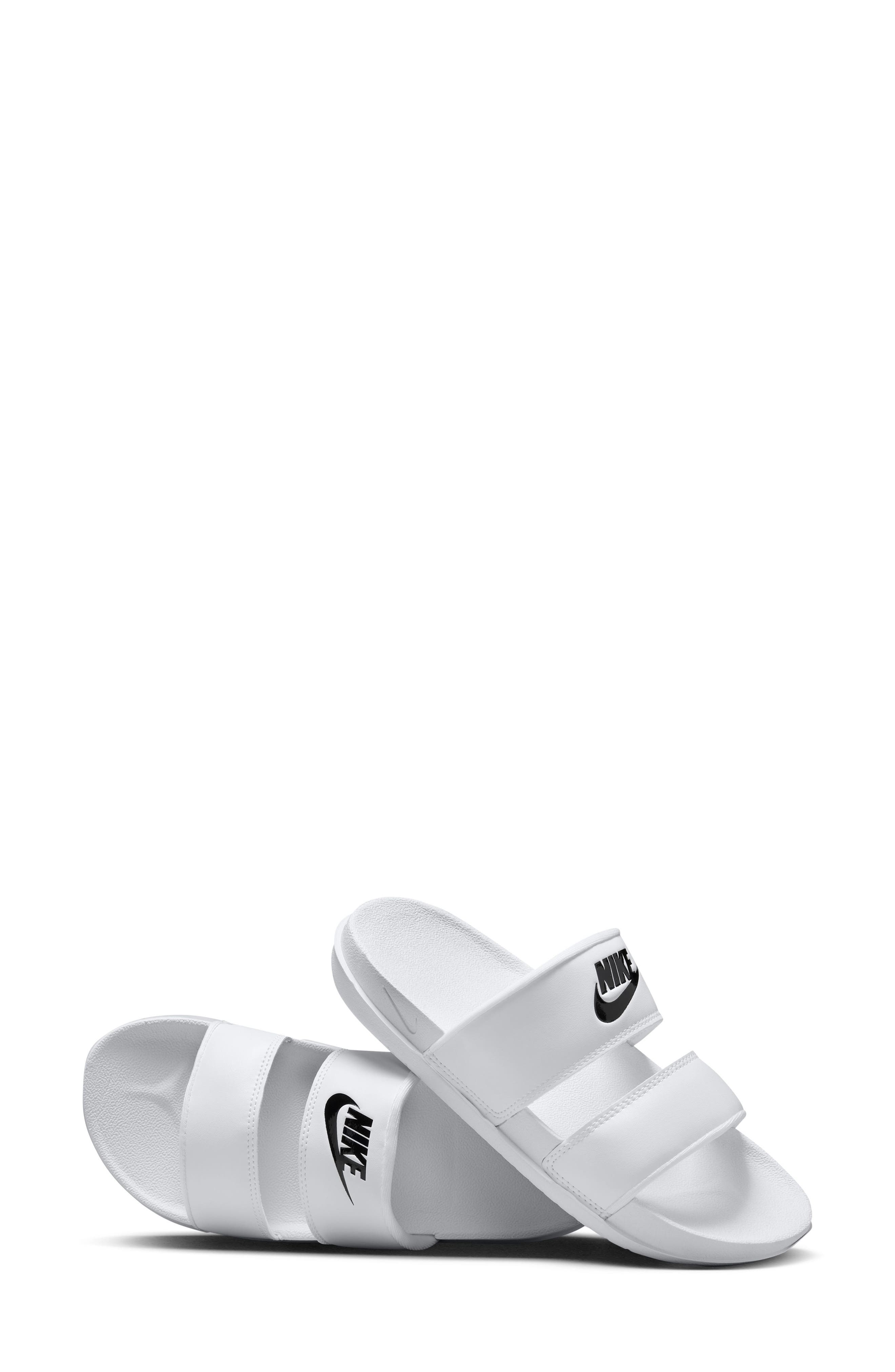 Offcourt Duo Strap Slide Sandal, Alternate, color, 100 WHITE/BLACK