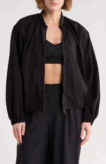 Z by Zella Inbound Ruched Bomber Jacket