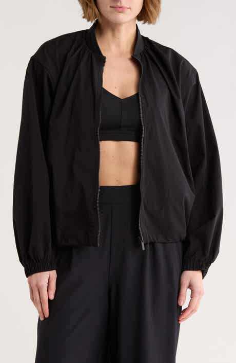 Z by Zella Inbound Ruched Bomber Jacket