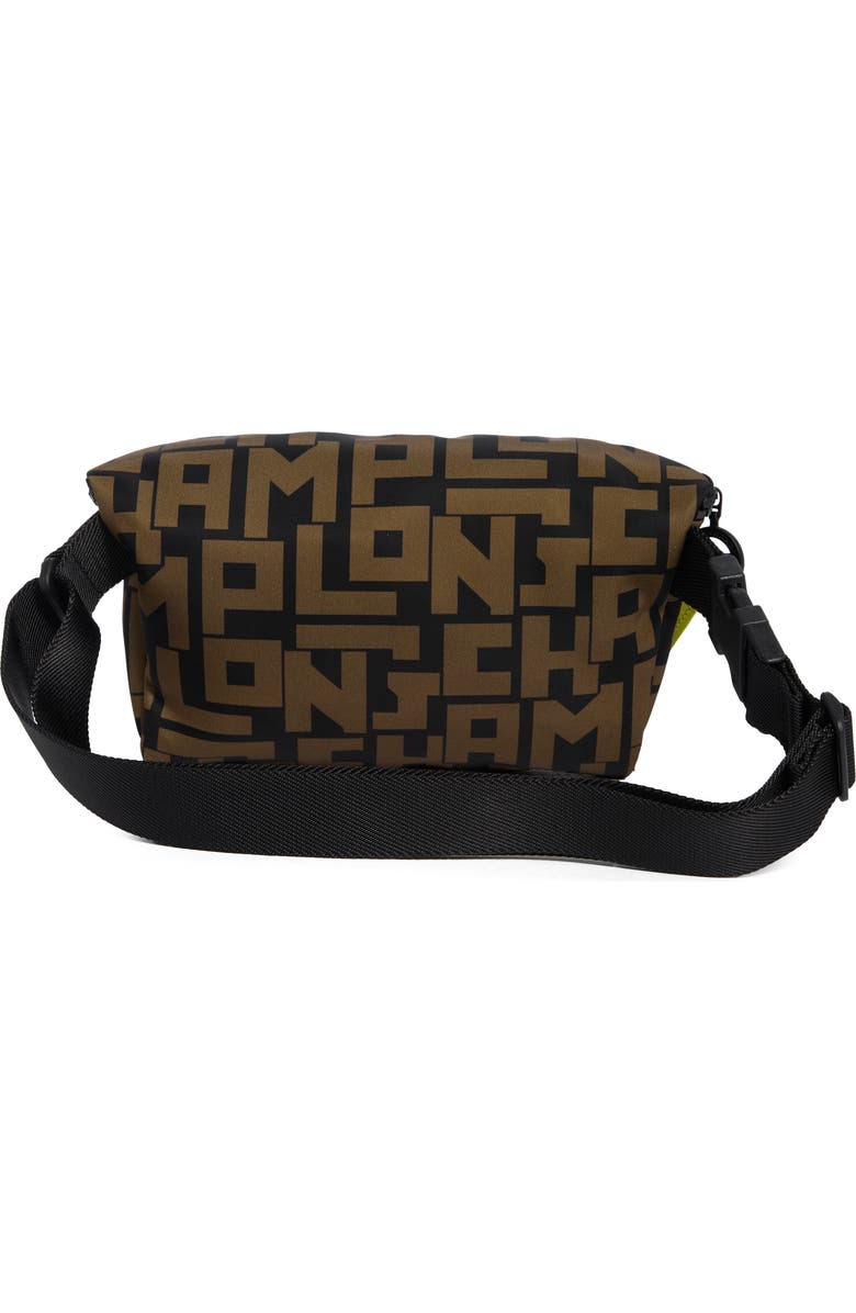 Longchamp Le Pliage Medium Belt Bag, Alternate, color, Black/ Khaki