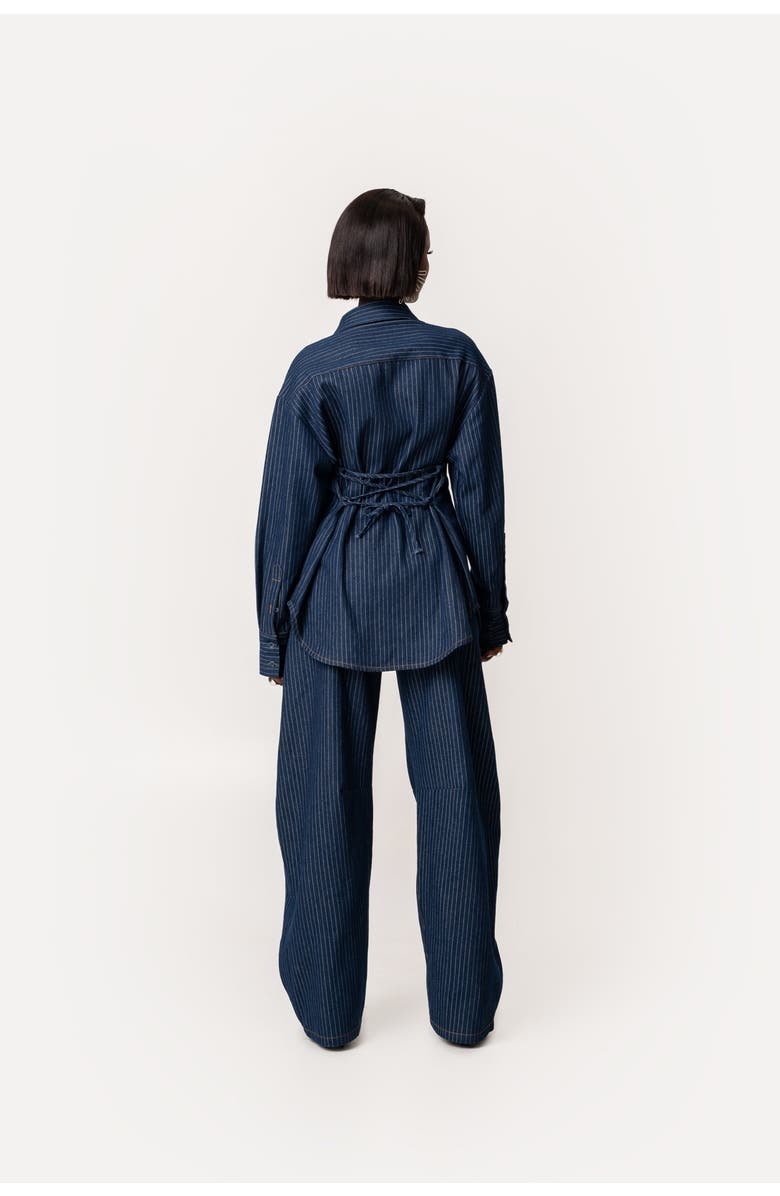 OFUURE Rue Button Up Shirt, Alternate, color, Denim
