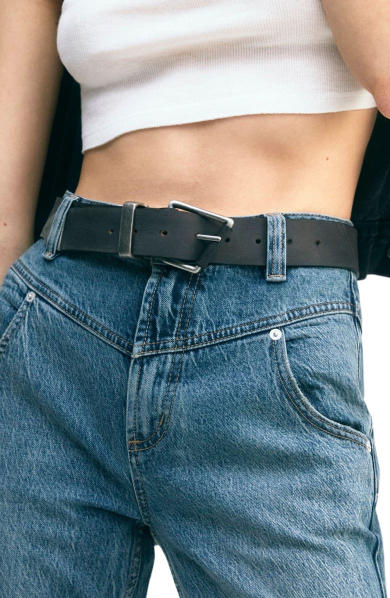 Free People Getty Leather Belt, Alternate, color, 