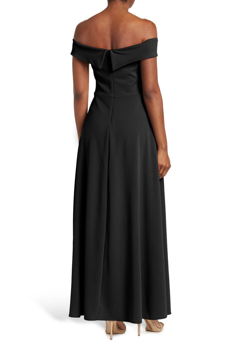 Off-the-Shoulder Walk Through Jumpsuit, Alternate, color, BLACK