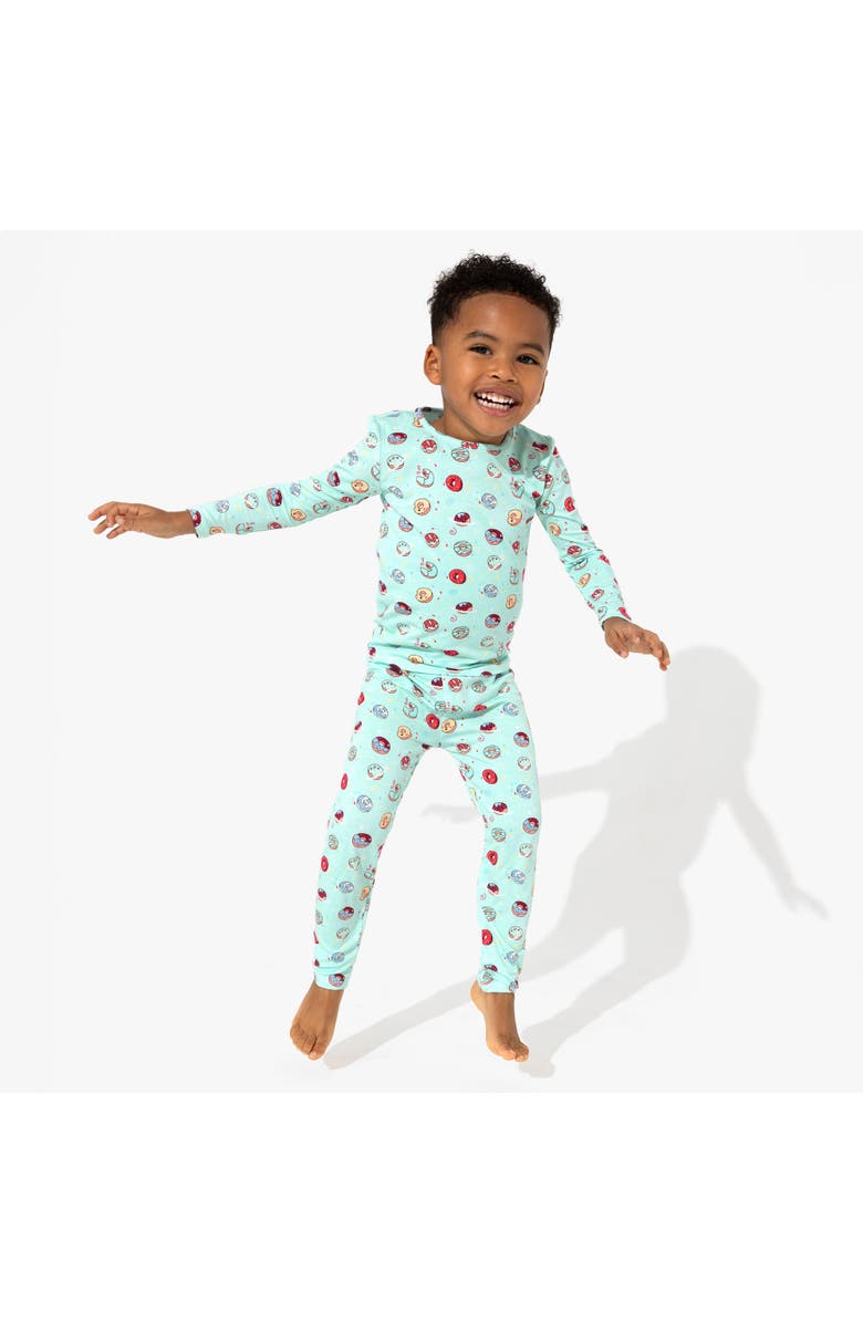 Bellabu Bear Kids' Blue Donut Set of 2 Piece Pajamas, Alternate, color, Blue Donut