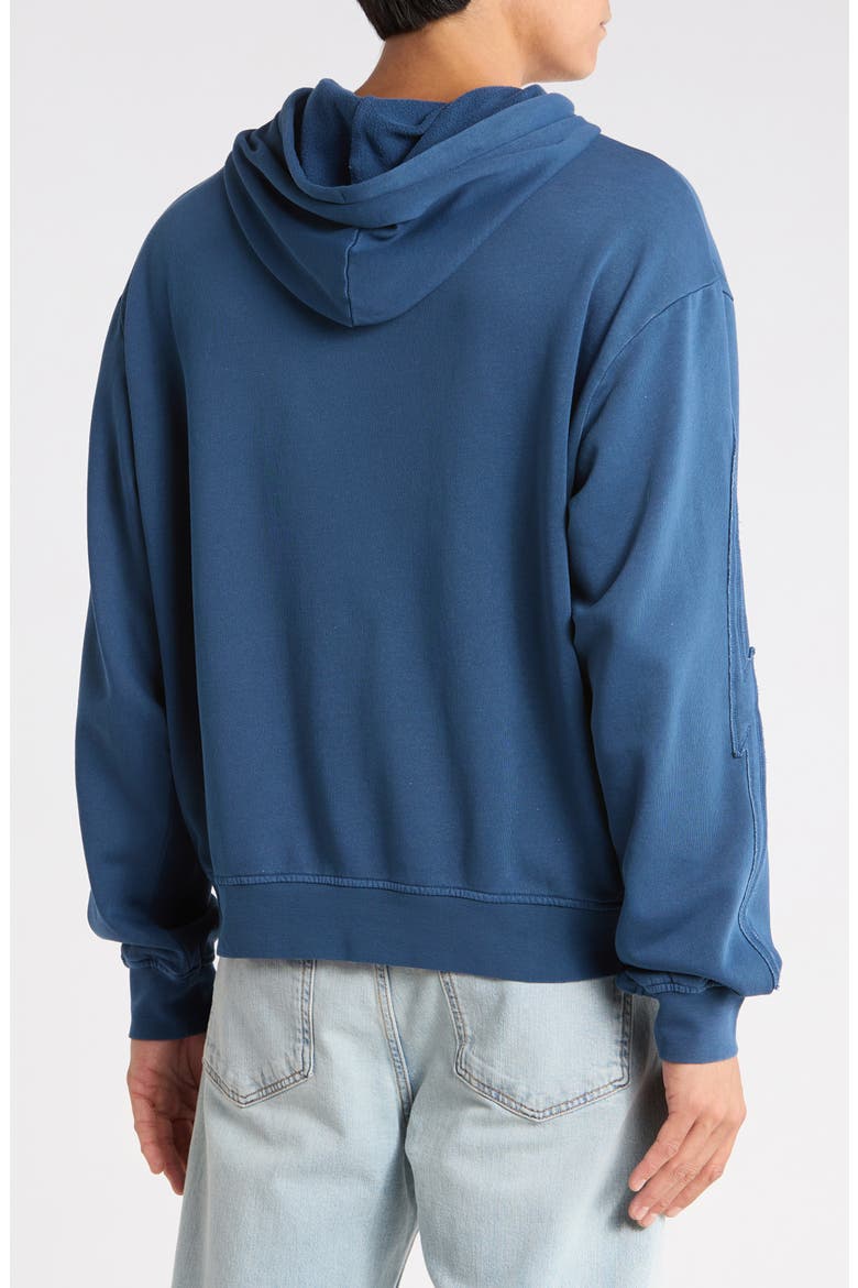 x Clay Fleece Hoodie, Alternate, color, DARK DENIM