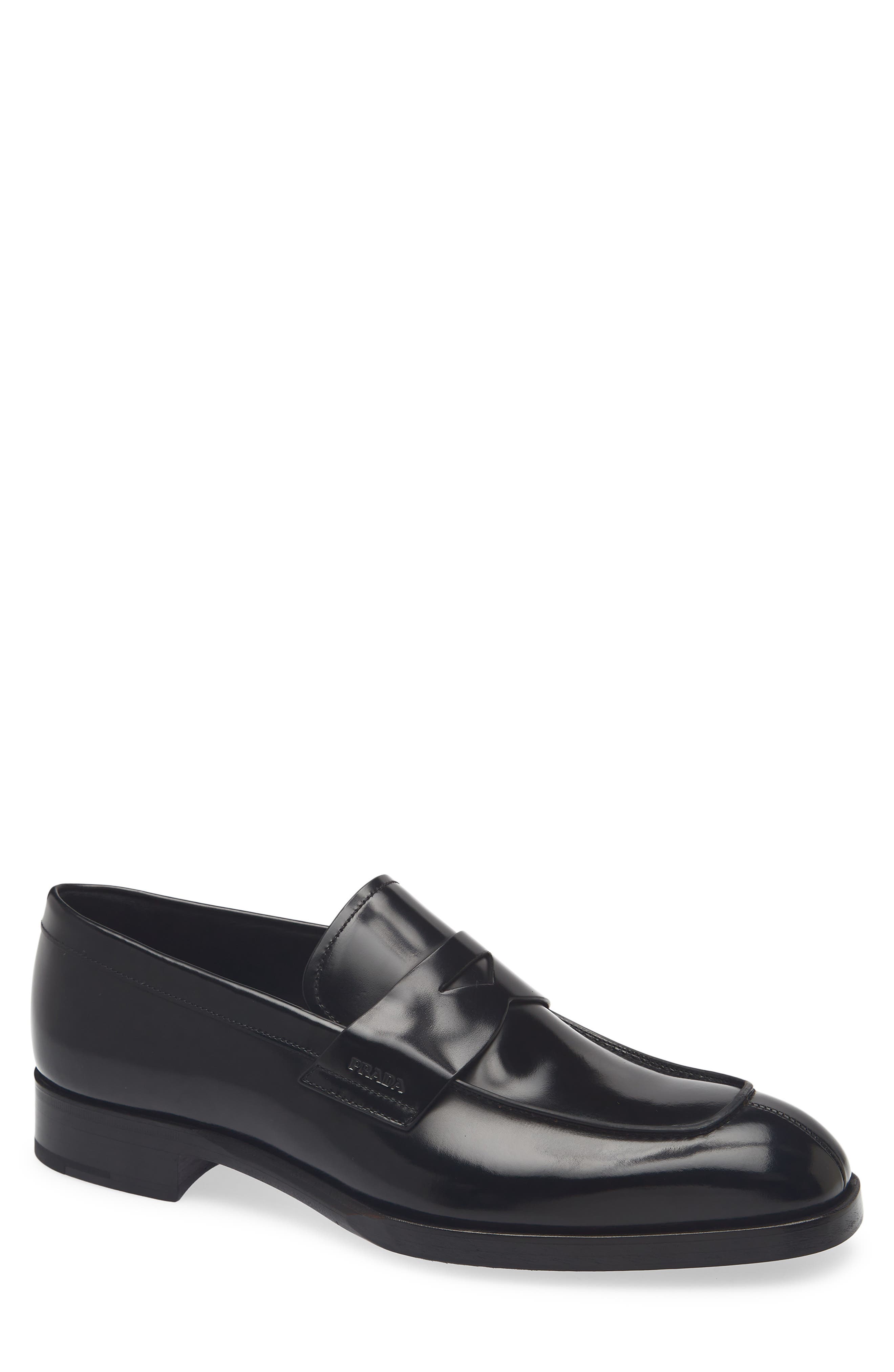 Prada Penny Loafer, Main, color, Nero