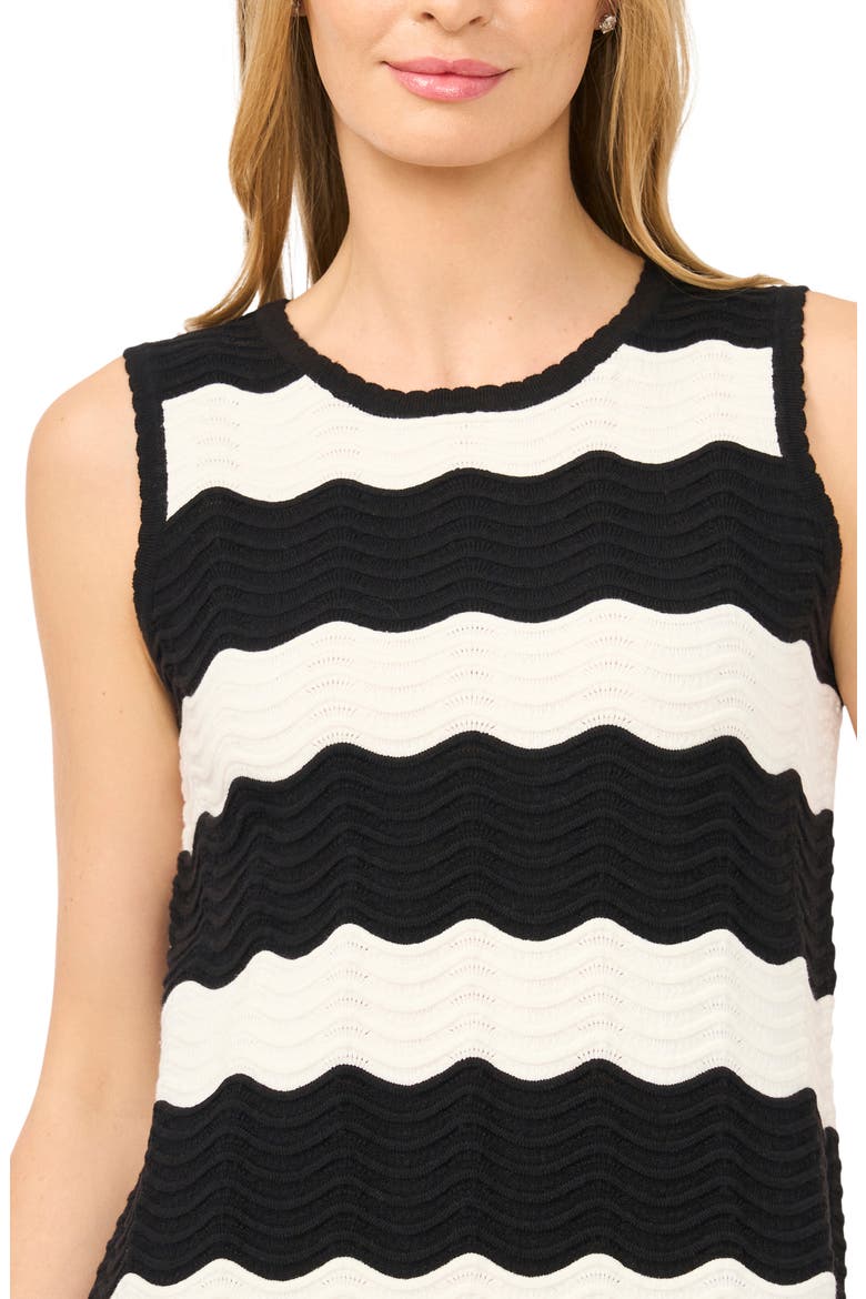Sleeveless Scalloped Shift, Alternate, color, NEW IVORY