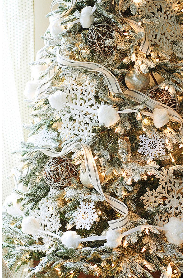 Frosted Fraser Fir® Pre-Lit Artificial Tree, Alternate, color, LED CLEAR