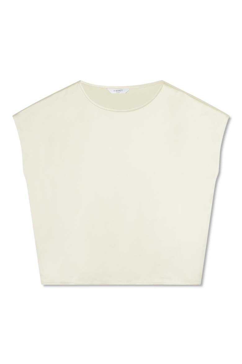 Lena Sleeveless Satin Top, Alternate, color, ECRU