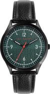 Ted Baker London Manhattan Leather Strap Watch, 40mm