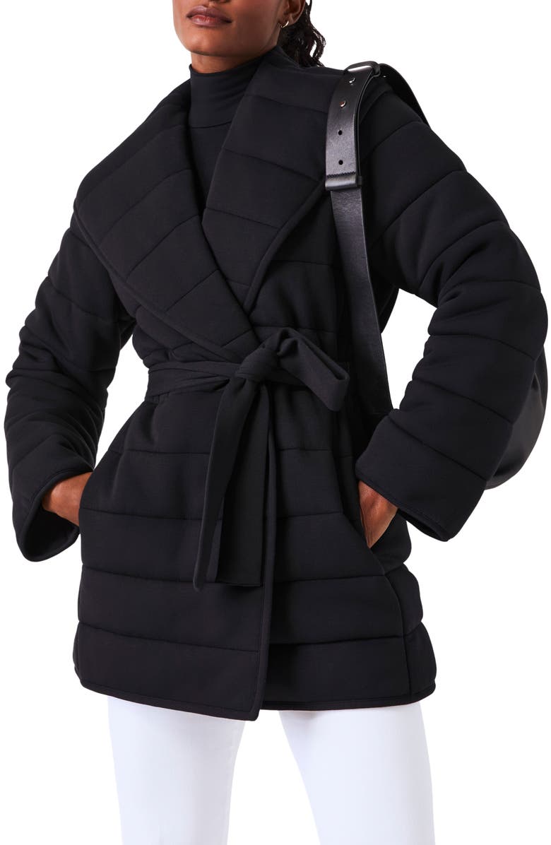 SPANX<sup>®</sup> Puffssentials Coat, Main, color, Very Black