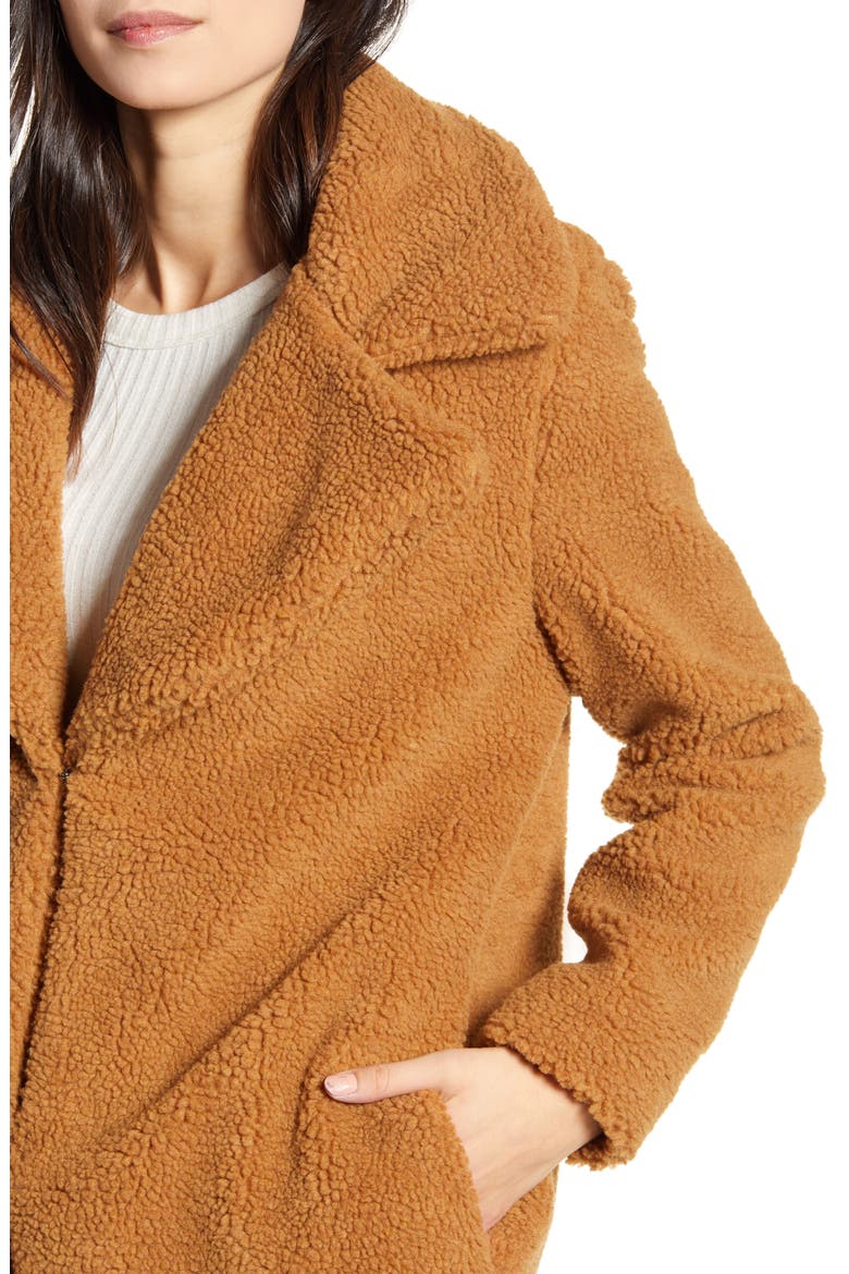 Wubby Teddy Car Coat, Alternate, color, CAMEL