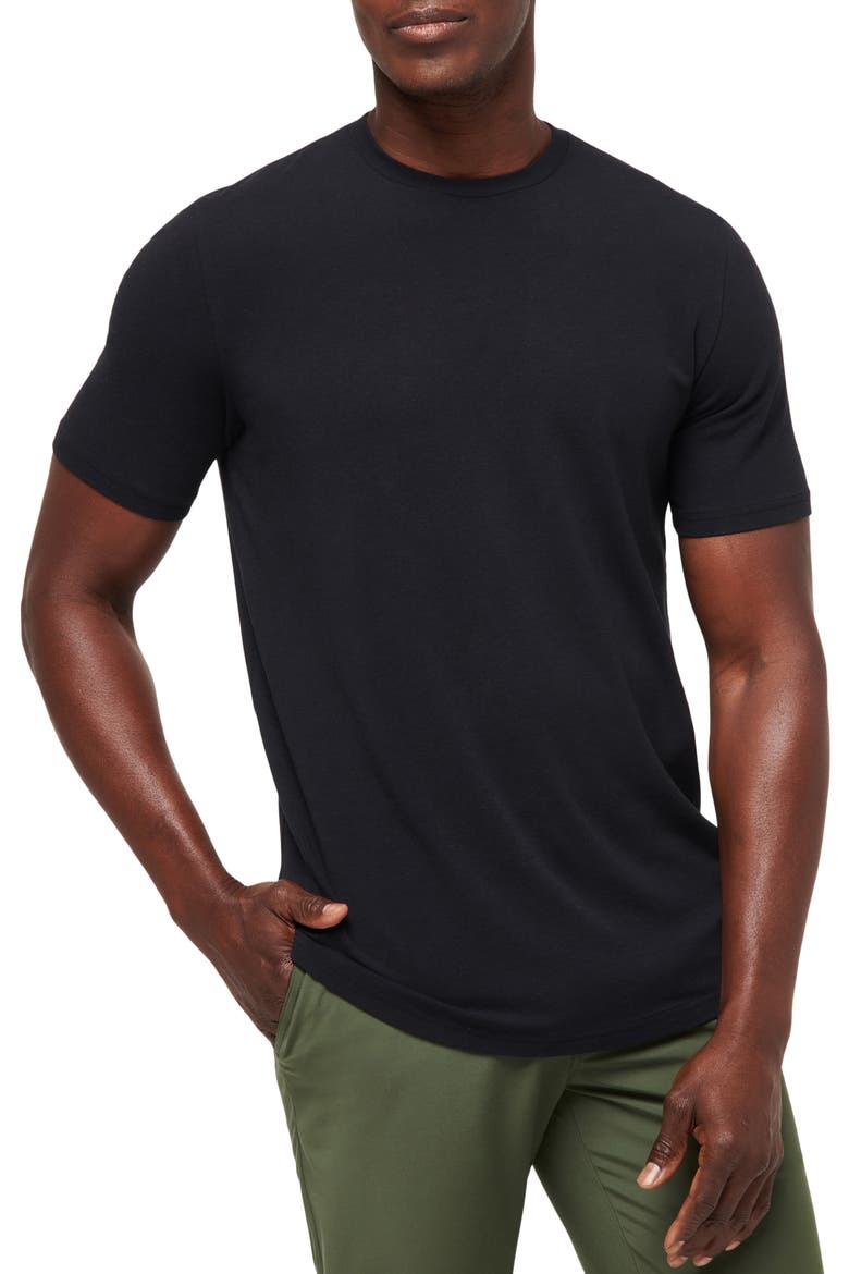 Cloud Crewneck T-Shirt, Main, color, BLACK