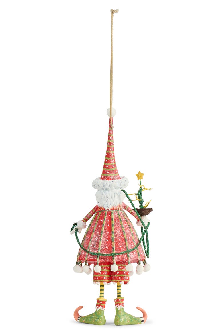 Patience Brewster Dash Away Santa Ornament, Alternate, color, RED