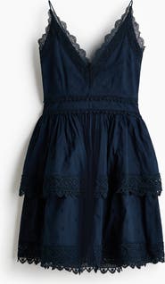 H&M Lace-trimmed Cotton Dress