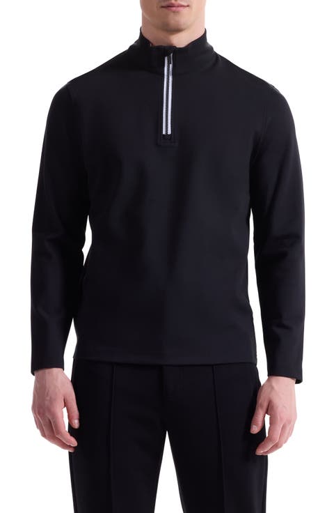 Solid Quarter Zip Pullover
