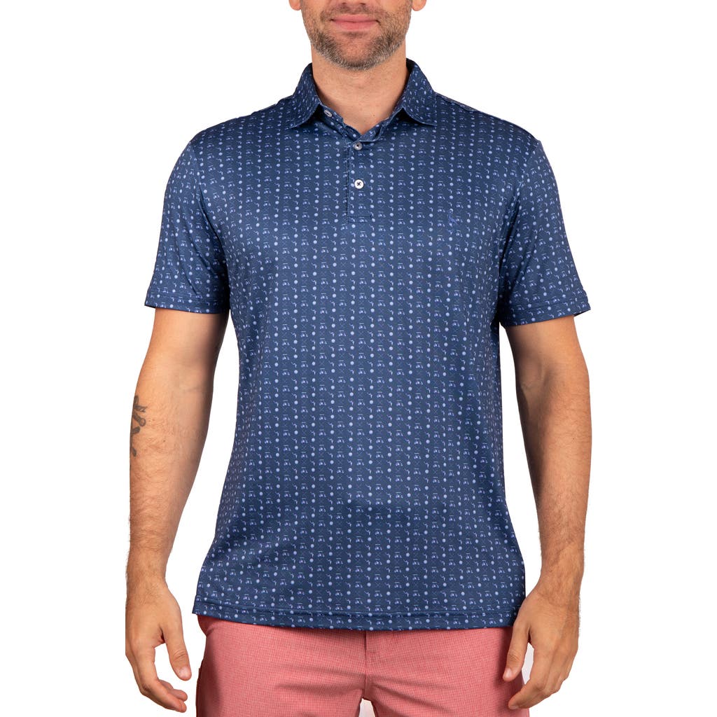 Tailorbyrd Golf Carts Performance Polo In Denim