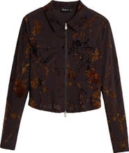 Desigual Zip Front Long Sleeve Shirt