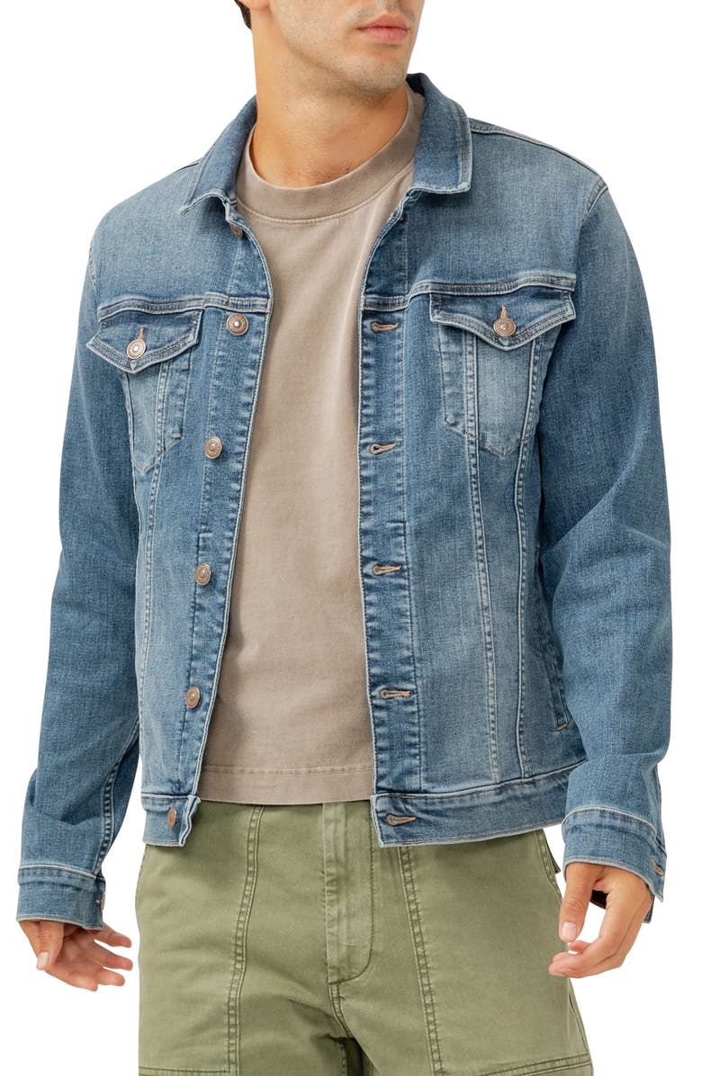 Silver Jeans Co. Denim Trucker Jacket, Main, color, Indigo
