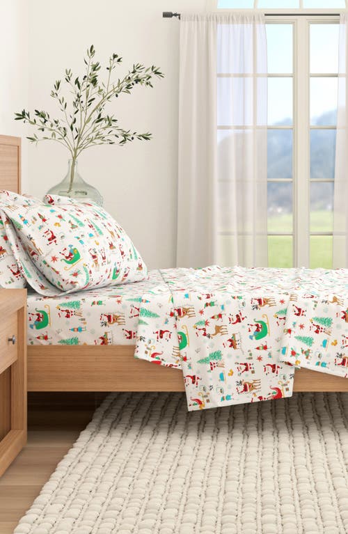 Woven & Weft Holiday Print Turkish Cotton Sheet Set