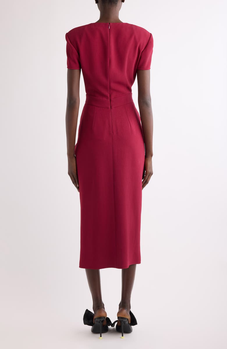 Givenchy Wrapped Cady Midi Dress, Alternate, color, Red Cherry