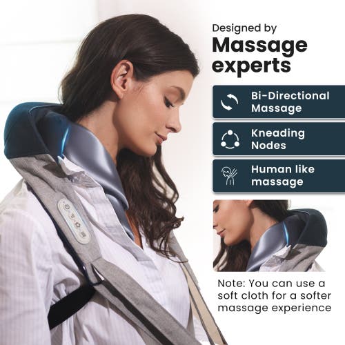 Miko Wave Neck And Back Massager With App Control In Blue