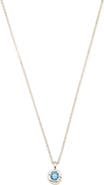 Classicharms Skyler Molten Solitaire Cubic Zirconia Pendant Necklace
