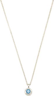 Classicharms Skyler Molten Solitaire Cubic Zirconia Pendant Necklace