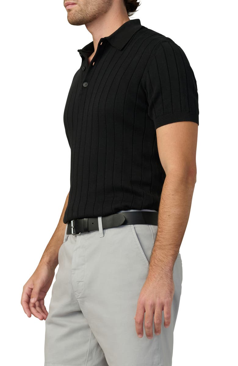 Joe's Guy Rib Polo Sweater, Alternate, color, Black
