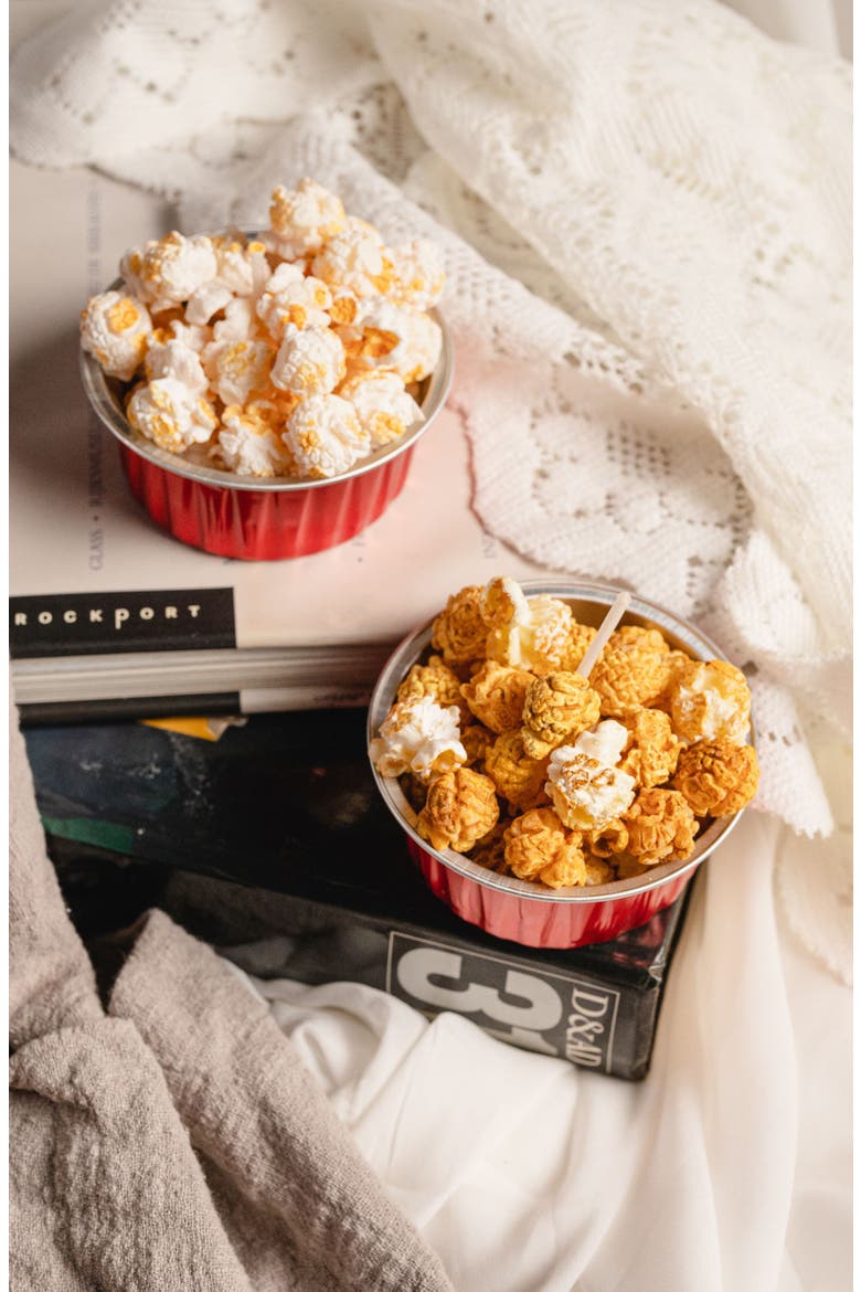 Popcorn Candle Bowl, Alternate, color, Caramel