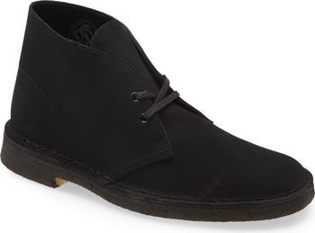 Clarks black suede boots on sale