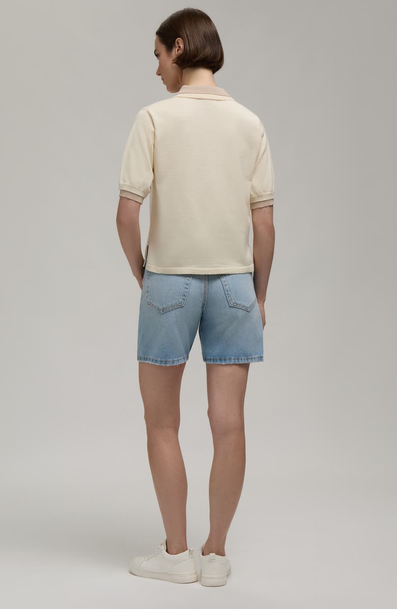 Hunter Contrast Trim Polo, Alternate, color, Chalk