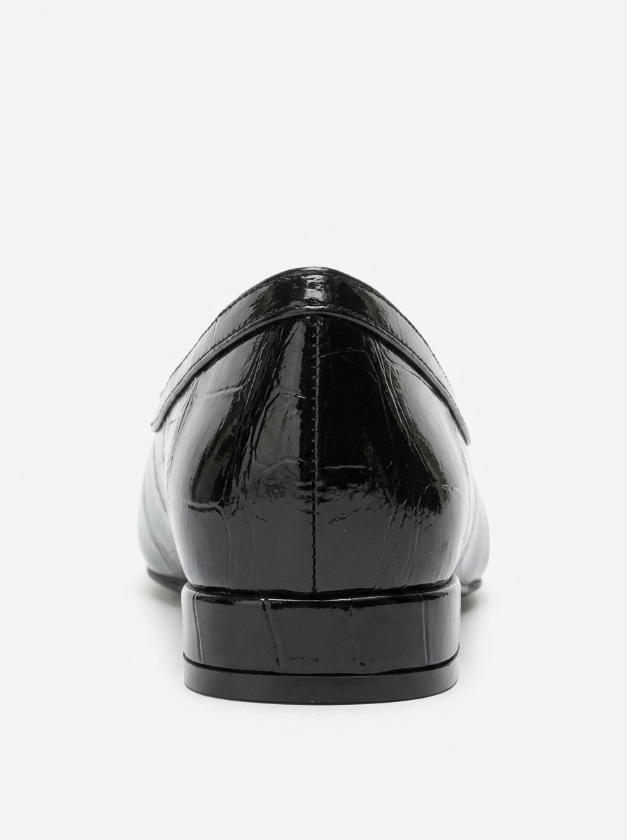 Zelene Square Toe Ballet Flat, Alternate, color, Black Print