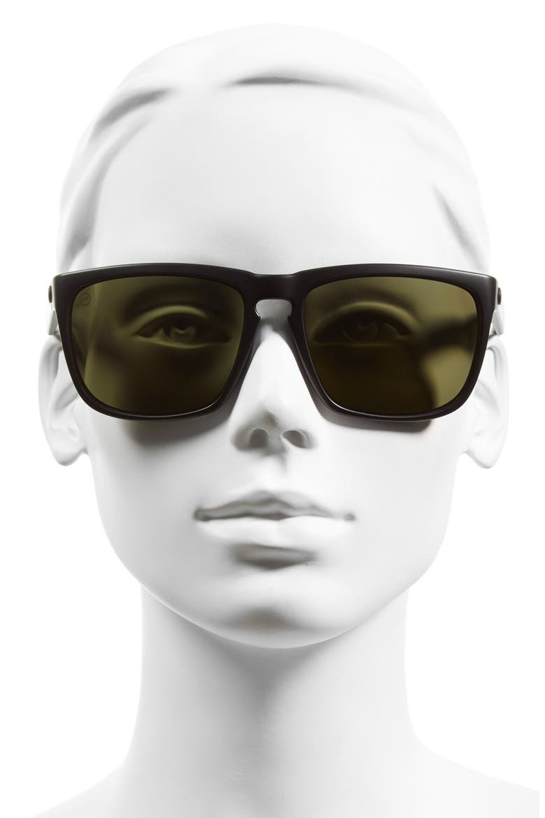 Knoxville XL 61mm Polarized Sunglasses, Alternate, color, MATTE BLACK/ GREY POLAR