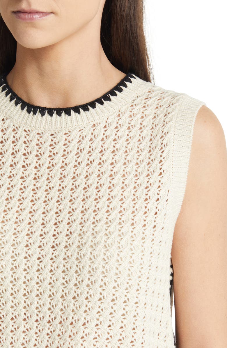 Varley Delaney Open Stitch Sweater Vest, Alternate, color,