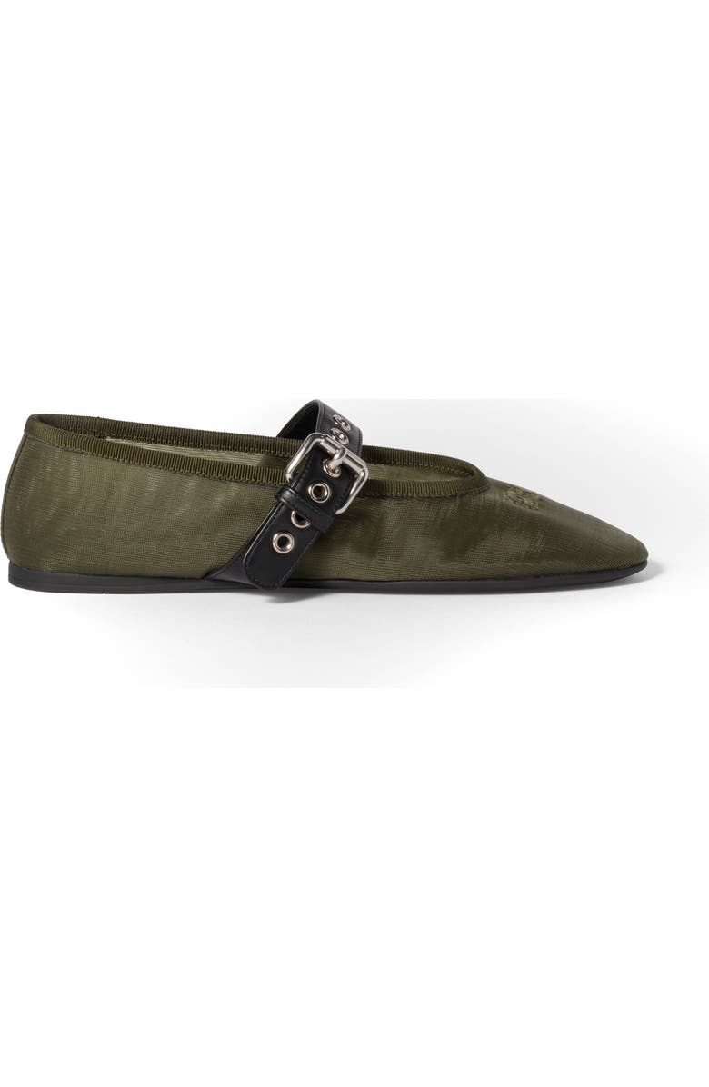 Miu Miu Mary Jane Ballet Flat, Alternate, color, Oliva