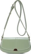 Miztique Flap Front Faux Leather Crossbody Bag