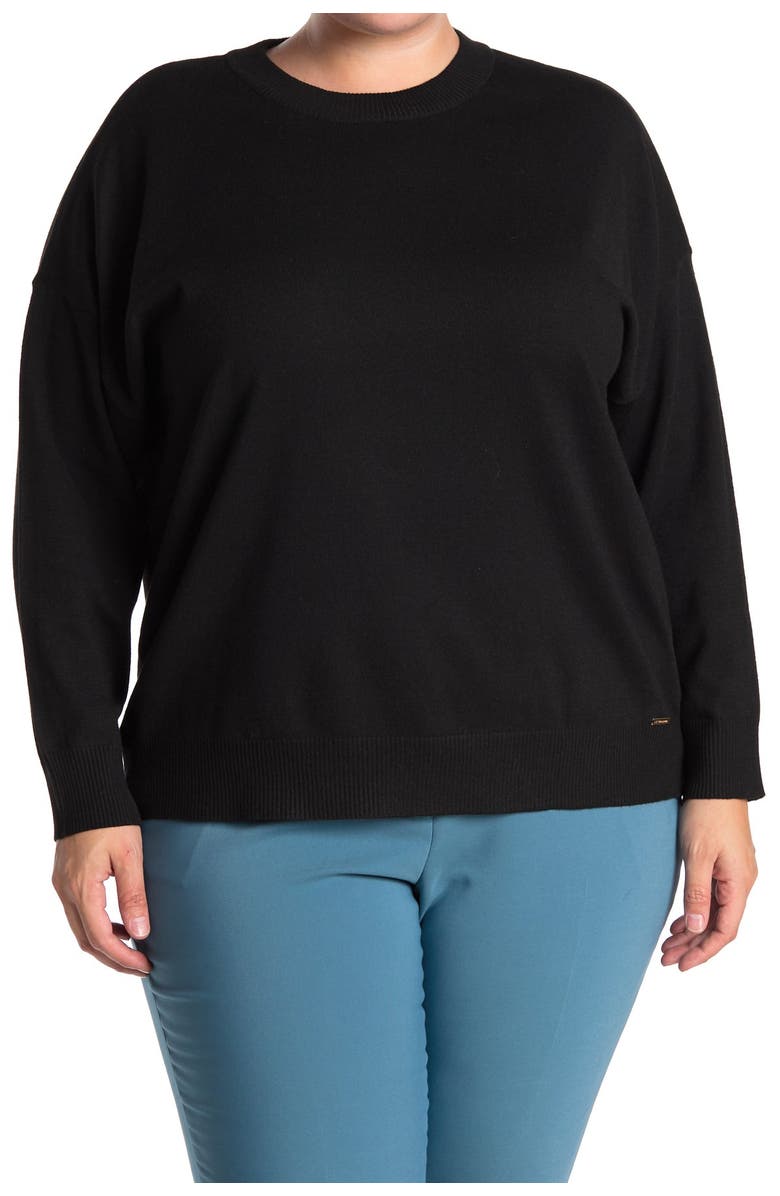 T Tahari Crew Neck Sweater, Main, color,